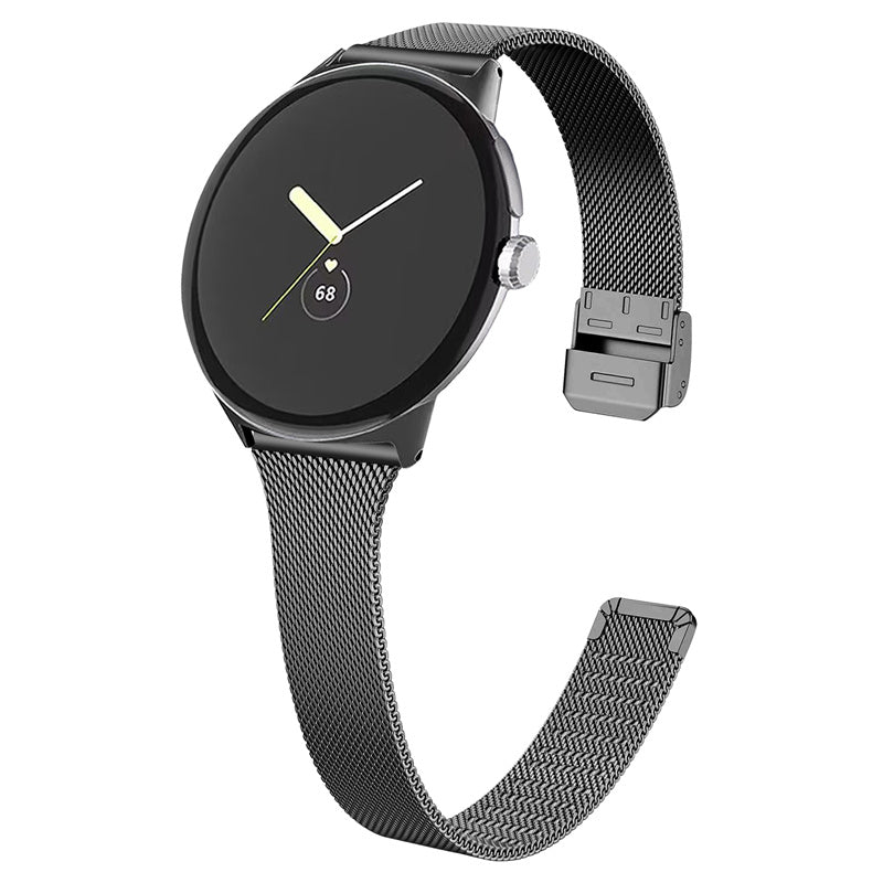 For Google Pixel Watch 2 Pixel Watch Fine Mesh Stainless Steel Watch Band Replacement Milanese Wrist Strap with Buckle For Google Pixel Watch 2 Pixel Watch Fine Mesh Stainless Steel Watch Band Replacement Milanese Wrist Strap with Buckle
